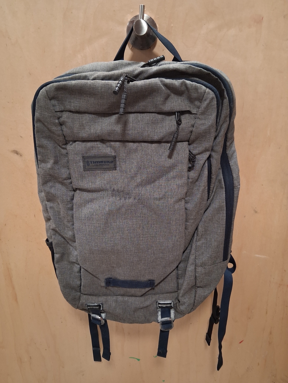 Timbuk2 Gray Backpack with Navy Accents